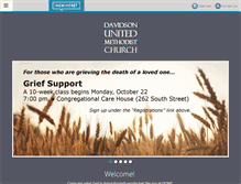 Tablet Screenshot of davidsonumc.org